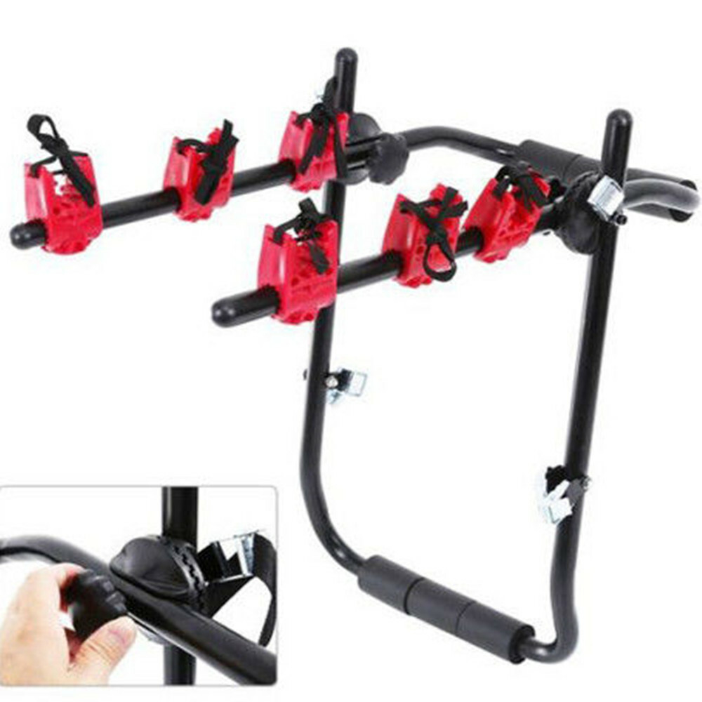 Bike Rack For Car Trunk Mount 3 Bicycle Carrier Sedan Hatchback Minivan SUV New eBay
