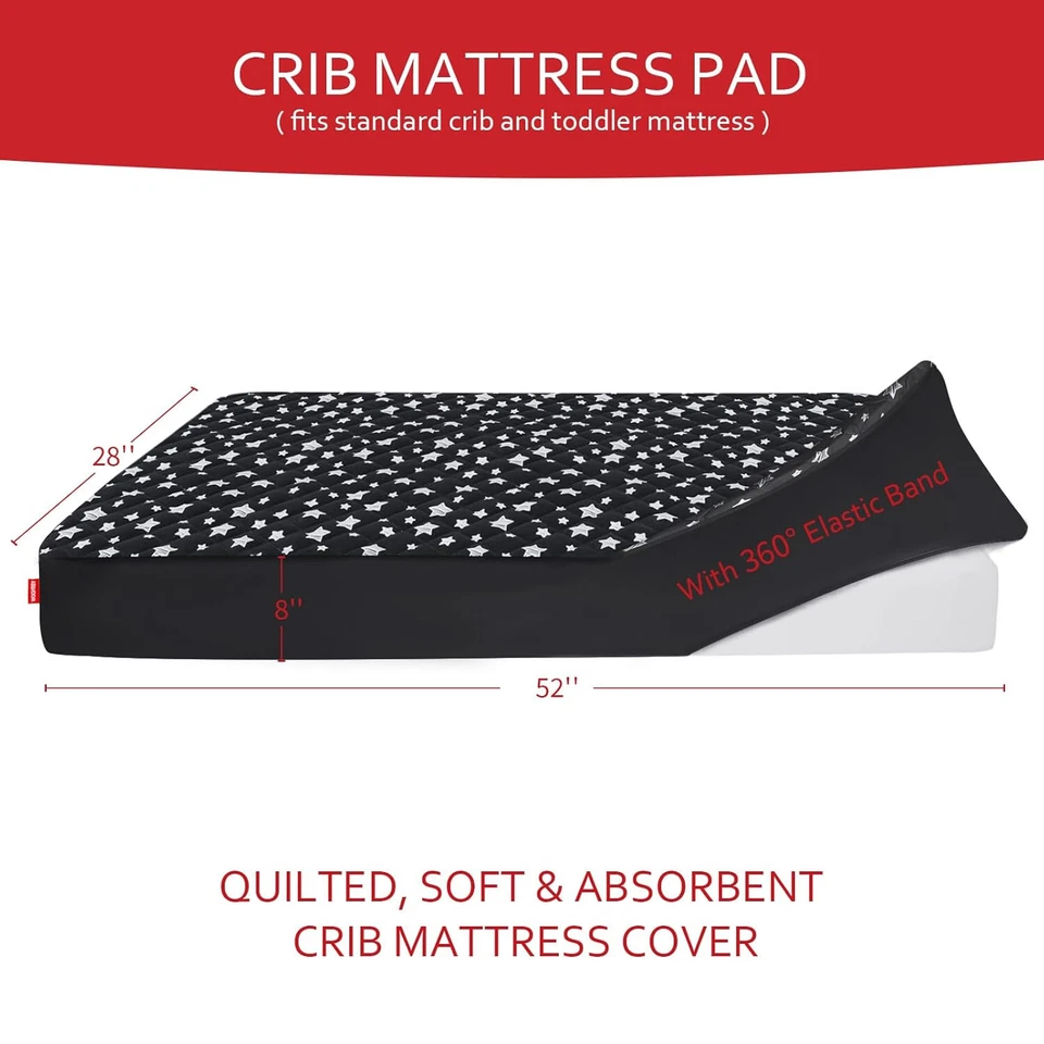 Colchón Cuna Niño Cama Bebé Impermeable Acolchado Cómodo Dormir Cojín Almohadilla Foto 3 de 4