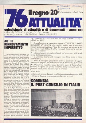 1976 11 15 - IL REGNO ATTUALITà - 15 11 1976 - N.341 - AC: IL RINNOVAMENTO IMPER