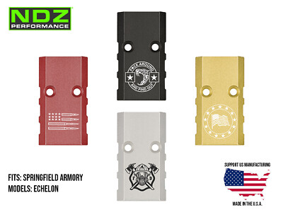 NDZ Springfield Echelon Optic Cover Slide Plate VIS Aluminum Engraved Trending