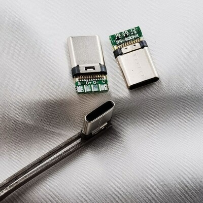 5x USB31 Typ C Stecker Schwarze Oder Weiße Hülle Zum Löten Auf PCB Board