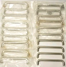 Lot Of 19 Wire Pull Modern 5 Inch Cabinet Hardware Handle Knob Brushed Nickel #4