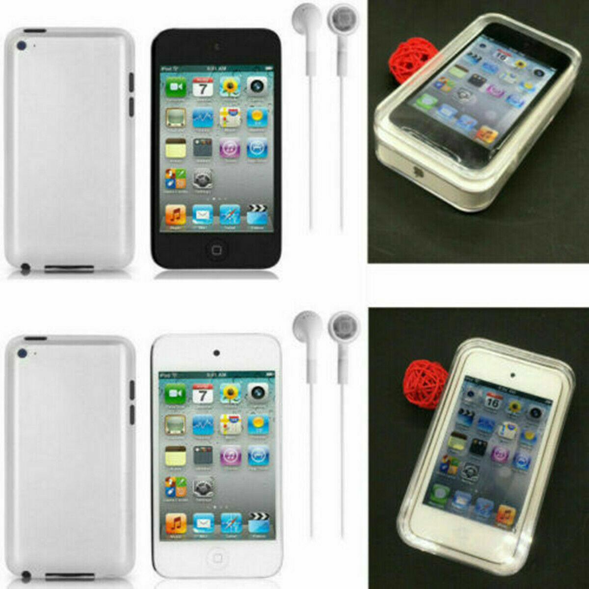 Apple iPod Touch 4th Generation 8GB-16GB -32GB BLACK/ WHITE | eBay
