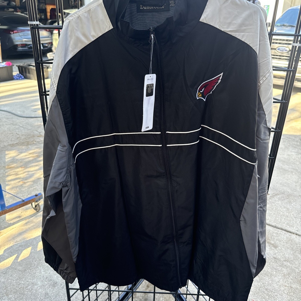 Arizona Cardinals Men's Windbreaker Jacket Large NFL Apparel SI