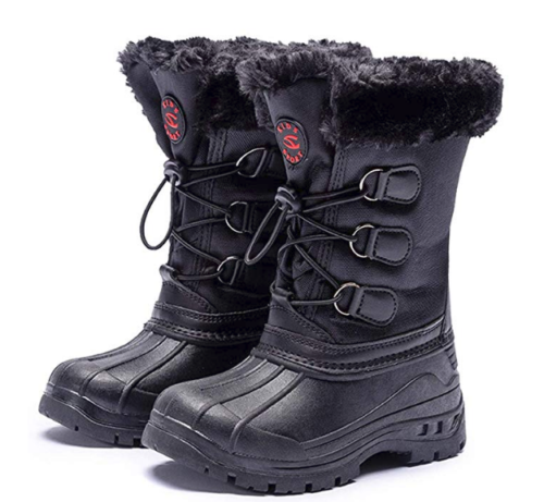 Snow boot for Kids Boys Girls Snow Boots Waterproof Winter Boots Faux Fur Lined-image