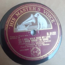 Barbara Mullen ‎– The Next Market Day - HMV B.9132  - 78rpm Shellac 10"