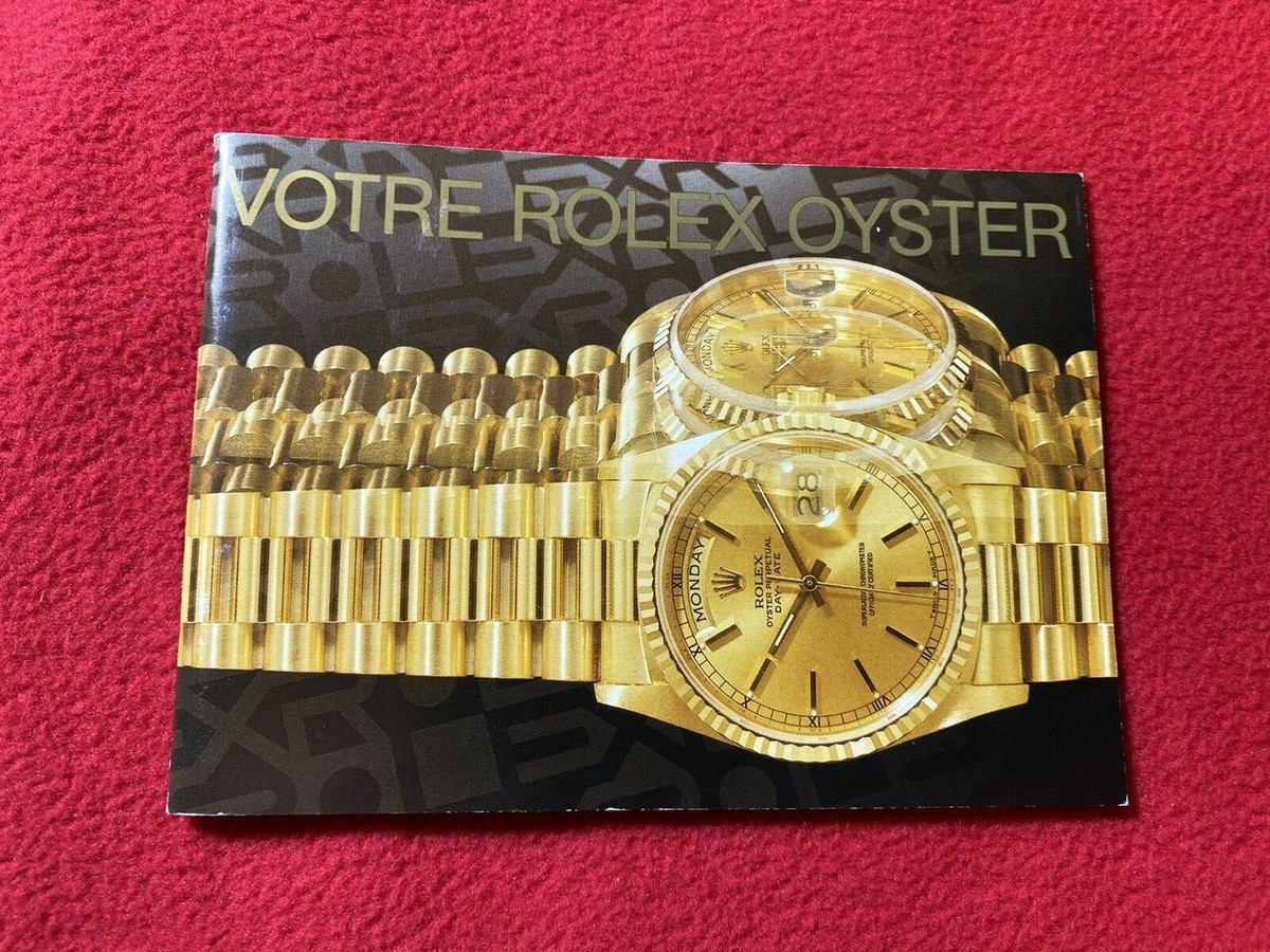 Rolex GMT Master 16713 Box and Booklet Set From 2000 in French | eBay