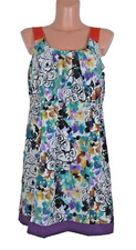 Women's 12 SIMPLY VERA  Vera Wang Sundress Dress 100% Polyester Vibrant Pattern