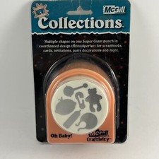 McGill Craftivity OH BABY Multi Shape Super Giant Paper Punch Cards Party Decor