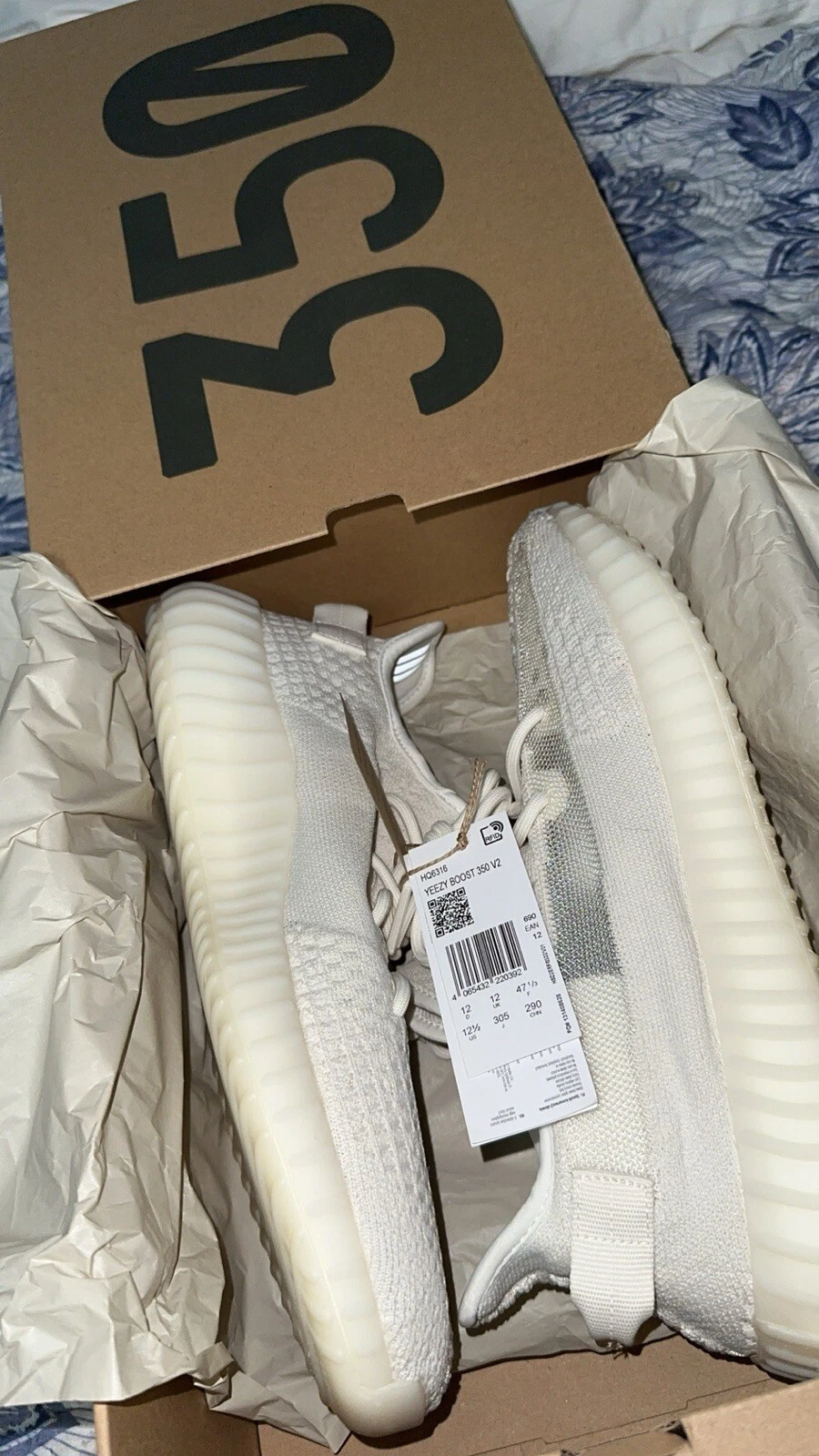 Adidas Yeezy Boost 350 V2 Bone UK12 ? NUOVE CON ETICHETTE