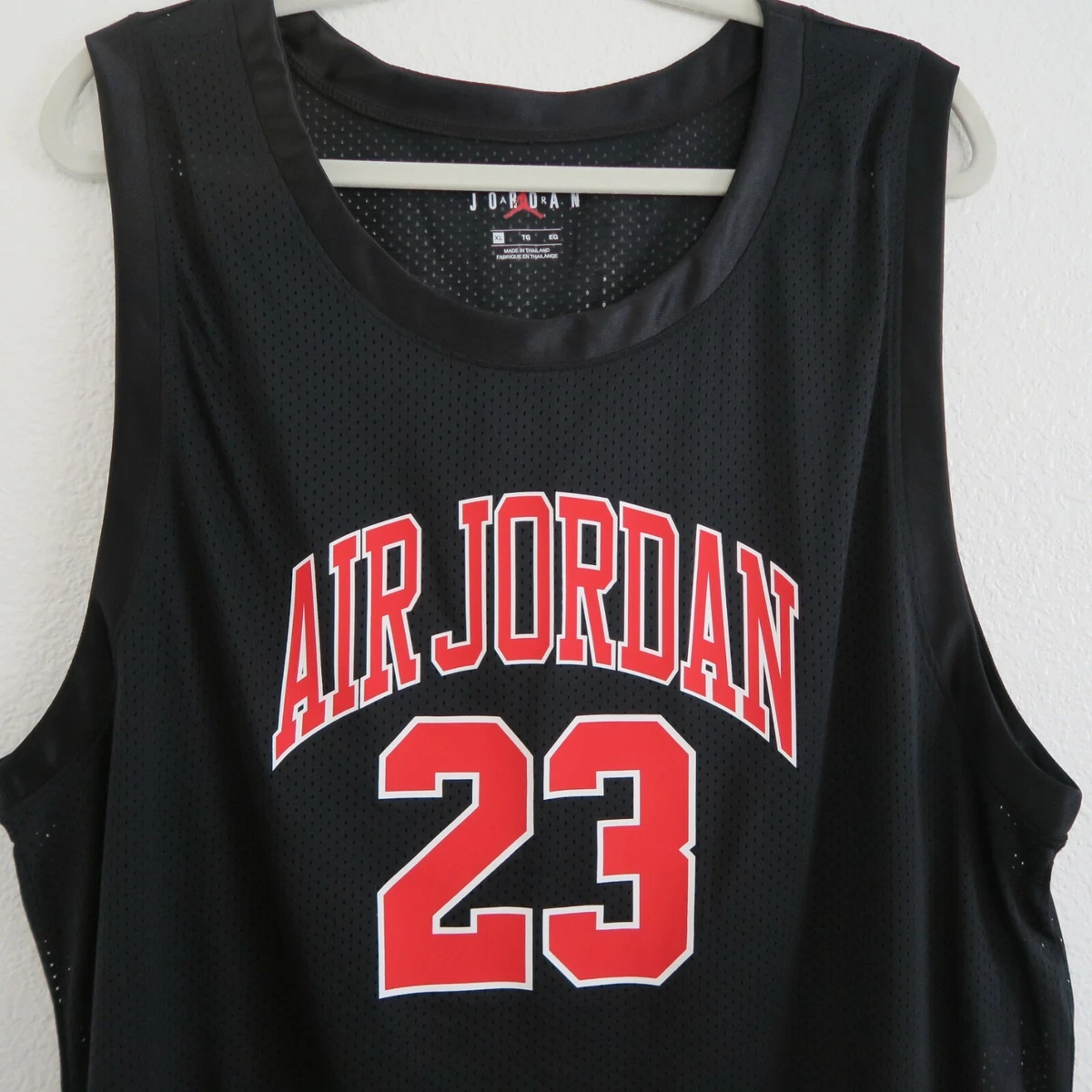 Nike Men's Jordan DNA Distorted Basketball Jersey (Gym Red, Medium