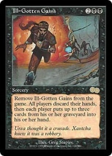 Ill-Gotten Gains X1 NM-VLP Magic the Gathering MTG Urza's Saga # 138