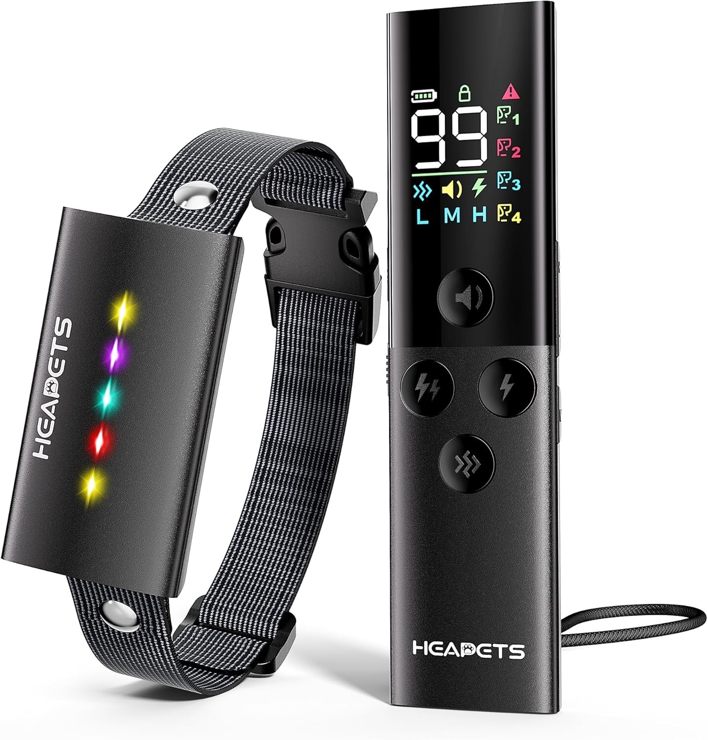 Dog Shock Collar with Remote Control, IP67 Waterproof Dog Training Bark Collar