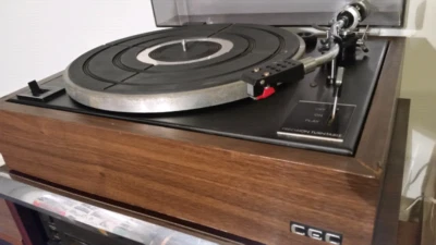 Vintage 70s Cec Bd1000 Belt Drive Turntable Record Player