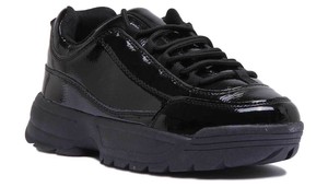 black unbranded trainers