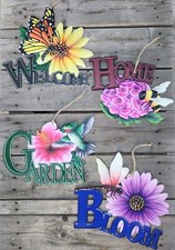 Hanging Vibrant Color - Metal Embossed Sign, CHOOSE Style