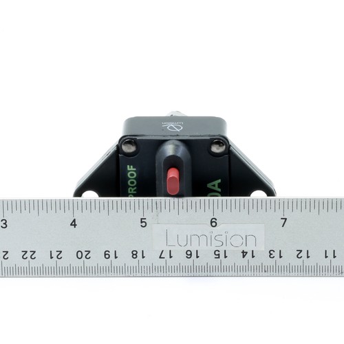Lumision Waterproof DC Circuit Breaker Panel Mount Resettable 12-48VDC 20A - Picture 9 of 9