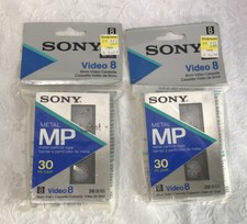 Lot of 2 Sony Video 8 Metal MP P6-30MP Video Cassette Recording Tape NEW 8mm