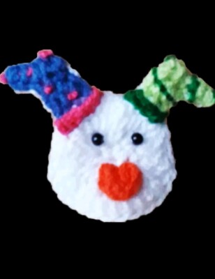 DER SCHNEEHUND Weihnachten gehäkelt Baumschmuck, Wolle, gestrickt, Geschenk, Schneemannfolie 