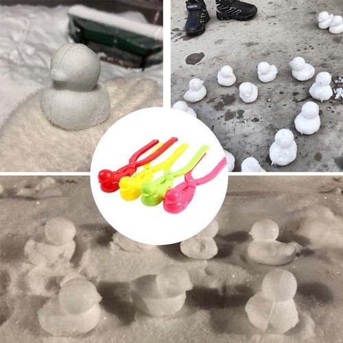 Cartoon Duck Shape Snowball Clip Children Outdoor Sports Snow Maker Scoop Random - Picture 6 of 13
