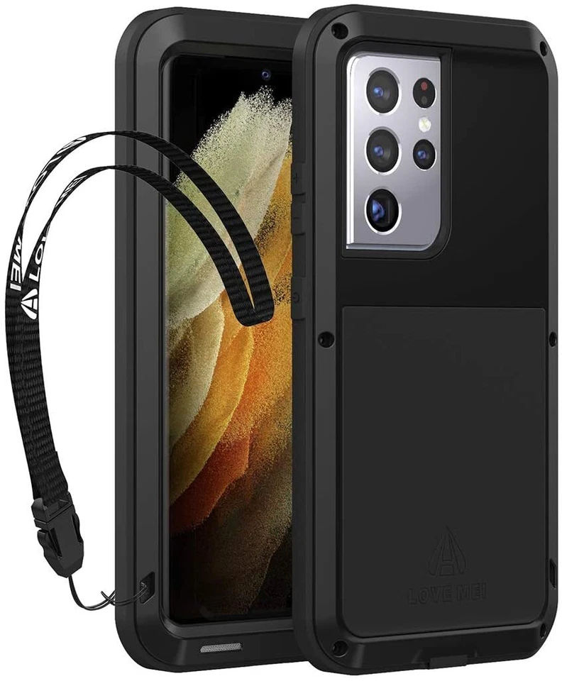 Funda de metal impermeable/contra el polvo/golpes y el polvo Gorilla Glass de LOVEMEI para Samsung Foto 2 de 4