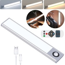 3 Modes Wireless LED Cabinet Closet Light PIR Motion Sensor Dimmable Night Lamps
