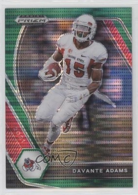 2021 Panini Prizm Draft Picks Green Pulsar Prizm 11/25 Davante Adams #49 08ti