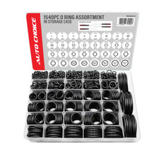 1540pc Assorted O RING SET Black Rubber Seals Sink Tap Washers Plumbing Air Gas
