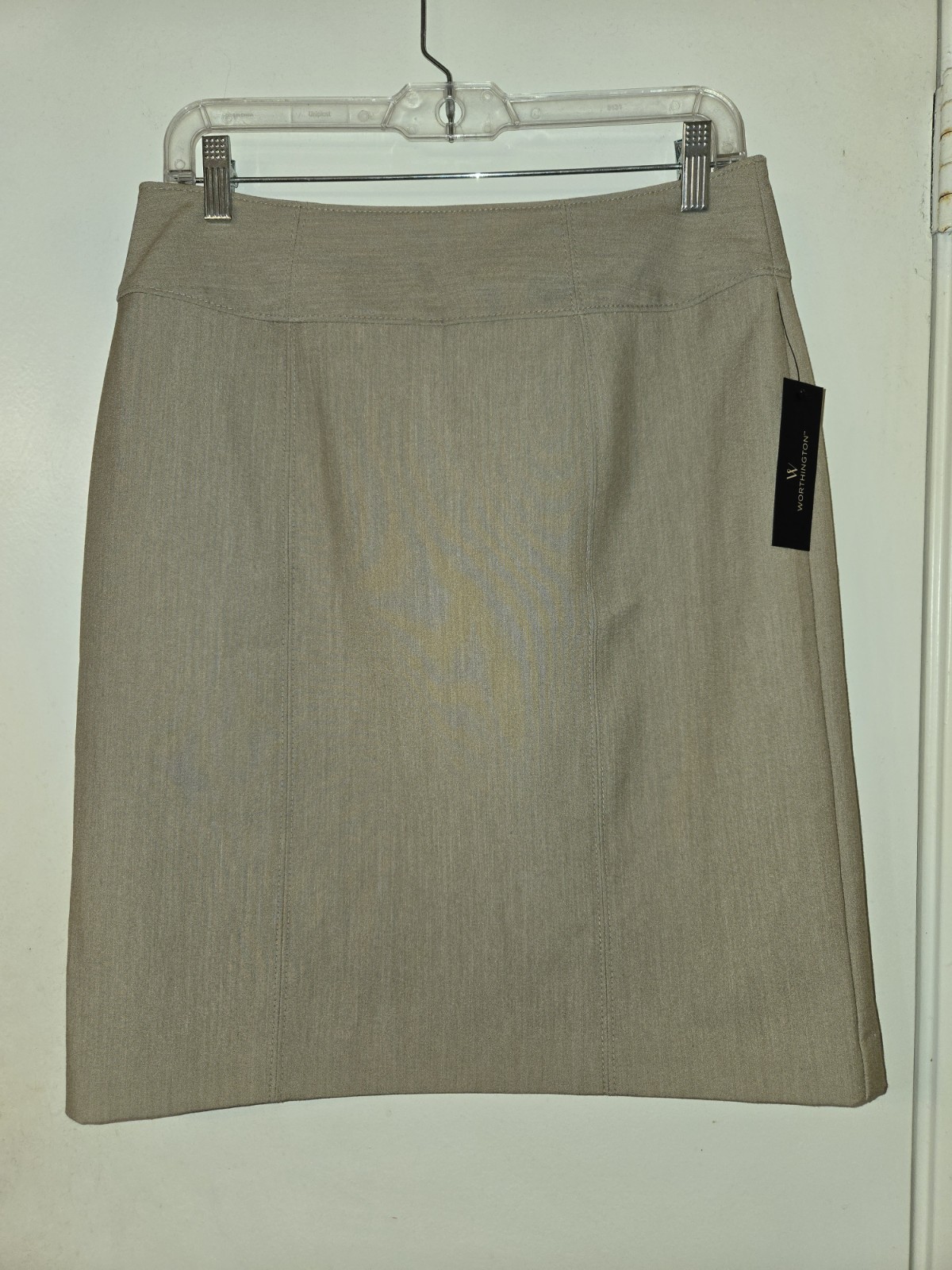Worthington Camel Pencil Skirt Size 10 Women's Classic Fit