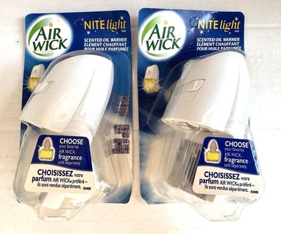 Vintage Air Wick Nite Light Scented Oil Warmer 2004 Night Light Lot Of 2