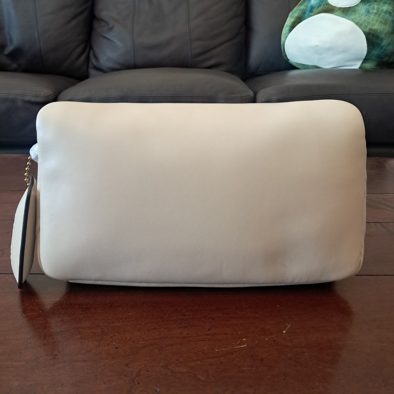 COACH Pillow Tabby C0772 Napa Leather Shoulder Bag Ivory NWT image 3