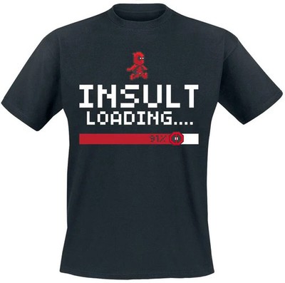Deadpool T-Shirt Herren Insult Loading schwarz