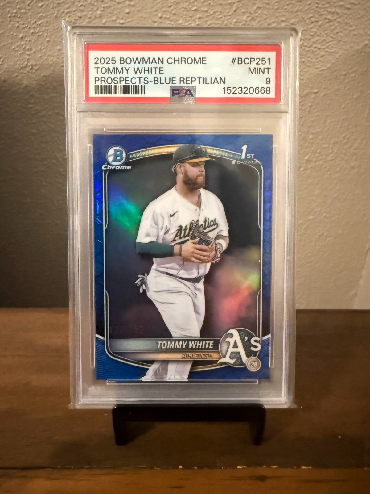 2025 Bowman Chrome Prospects Blue Reptilian #BCP251 /150 Tommy White