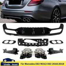 Heckdiffusor Auspuff Blenden Schwarz für Mercedes W213 S213 Sport Line 2016-2020 Heckdiffusor Auspuff Blenden Schwarz für Mercedes W213 S213 Sport Line 2016-2020
