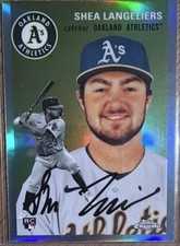 Topps 2023 Chrome Platinum Anniv Shea Langeliers #5 Refractor RC  A's