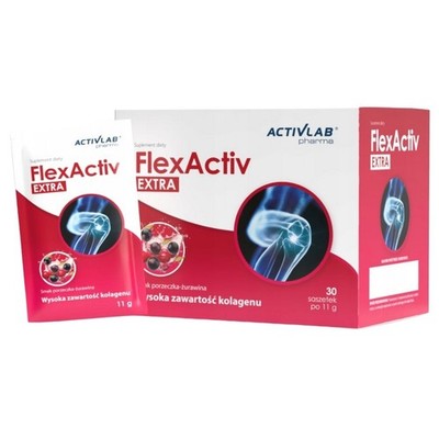 Activlab Pharma FlexActive Kollagen Hydrolysat + Vitamin C, 30 Beutel x 11g