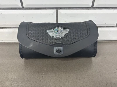 2003 Harley Road King FLHRCI 100th Anniversary Windshield Bag Leather OEM - Imagen 1 de 4