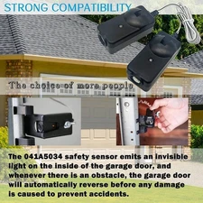 Safety Sensor Kit with Bracket 41A5034 Sensor Beam Eyes for Garage Door Opener