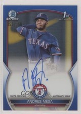 2023 Bowman Chrome Prospect Blue Refractor 53/150 Andres Mesa #CPA-AM Auto rp9