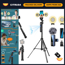 70.9  Auto Face Tracking Tripod for Smartphones, Vlogging Kit, Video Recording
