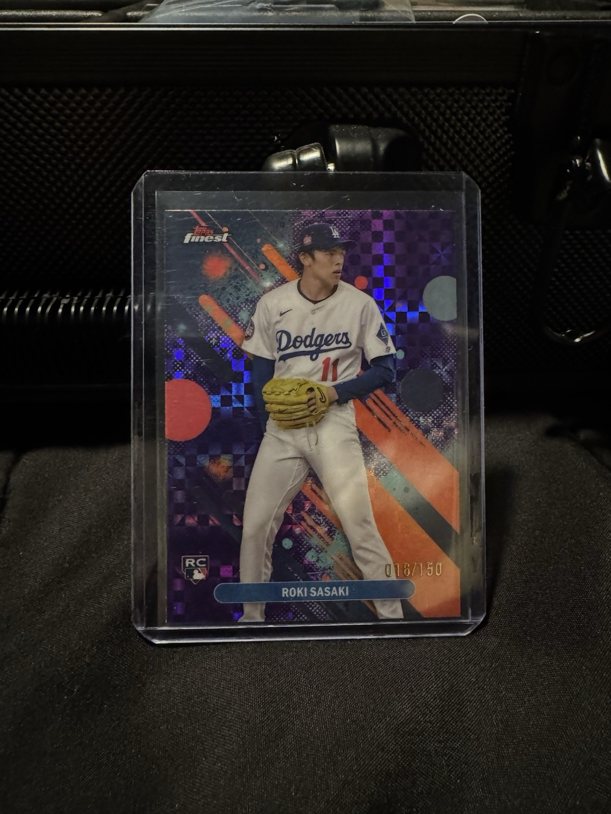 2025 Topps Finest - Common Roki Sasaki #40 Purple Refractor /250 (RC)