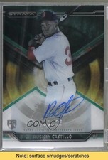 2015 Topps Strata Auto Green 12/75 Rusney Castillo #SA-RC Auto READ 2x6