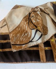 Vintage Italian Designer Style Scarf by Flavio Castellani, Italian Shawl/30"x 30