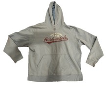 Vintage Style Aeropostale Hoodie Womens XL Light Blue Division Champs Sweatshirt