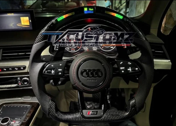 Audi R8, TTRS, RS3, RS6 RSQ3 Carbon Fibre LED Rev Counter Display Steering Wheel - Image 4 of 4