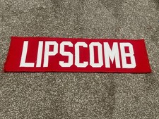 KANSAS CITY CHIEFS GAME USED ? TEAM ISSUED JERSEY NAMEPLATE KALIJA LIPSCOMB