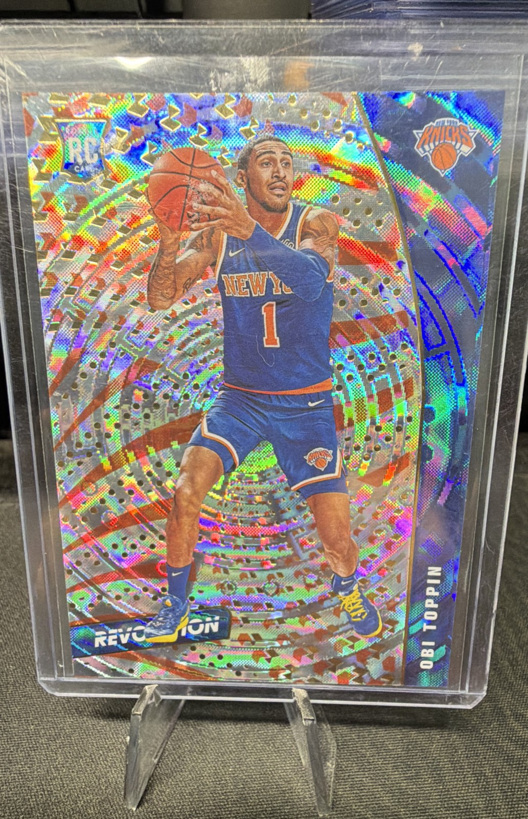 2020-21 Panini Revolution - Rookies Obi Toppin #110 Fractal (RC)