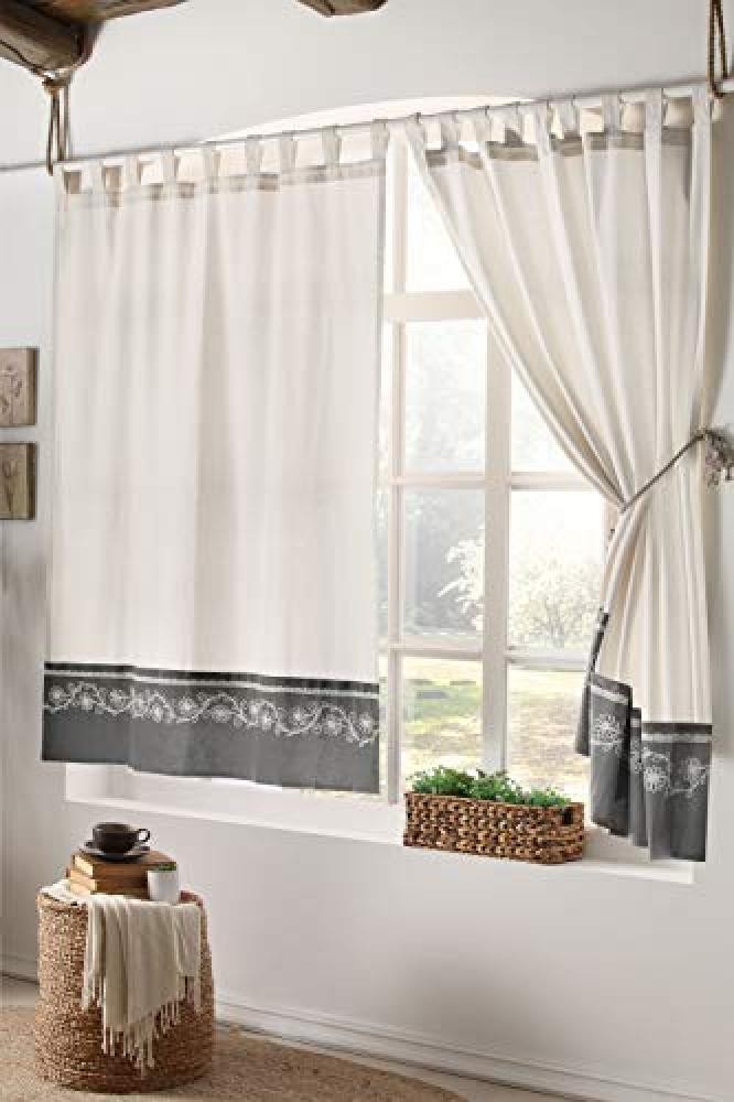 (TG. 167 W x 228 D cm Panel Size) Stanley Hamilton Hisar, Tab Top Heading, Room