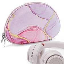 Geekria NOVA Hard Case for Beats Solo 4/Solo Pro/Solo 3, Pink Marble