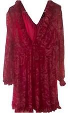 WOMENS PINK FLIRTY SUMMER DRESS BY BOOHOO SIZE 14 NEW WITH TAGS